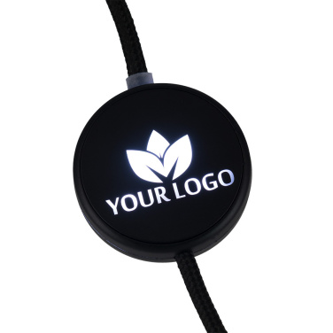 Logo trade promotional giveaway photo of: Cable 4in1 with illuminated logo - LH-ZM02