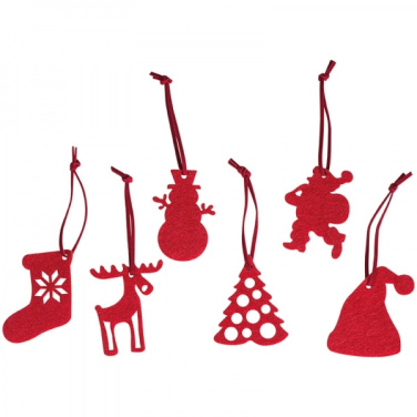 Logo trade advertising product photo of: 6-piece Christmas tree decorations FERGUS