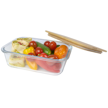 Logotrade promotional products photo of: Roby glass lunch box with bamboo lid