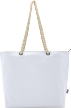 Logo trade advertising products picture of: Panama GRS recycled beach cooler tote bag with cord handles