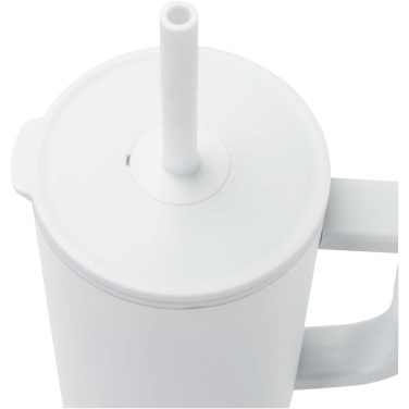 Logo trade corporate gift photo of: Brady 900 ml RCS certified insulated tumbler with silicone straw