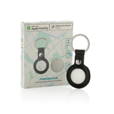 Logo trade promotional giveaways image of: Findmate Dual RCS recycled plastic item finder IPX 5