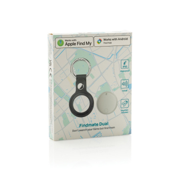 Logo trade promotional gifts image of: Findmate Dual RCS recycled plastic item finder IPX 5