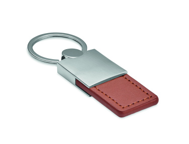 Logotrade promotional gift image of: PU and metal key ring Helsinki