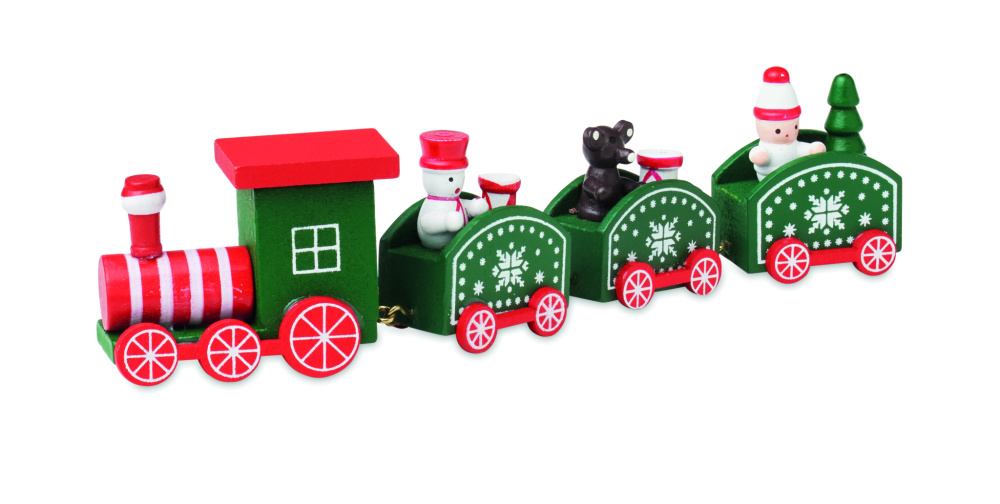 Logotrade business gifts photo of: Wooden Christmas train