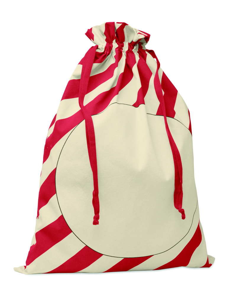 Logo trade promotional items image of: Large Santa cotton bag