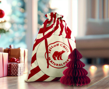 Logo trade promotional merchandise image of: Large Santa cotton bag