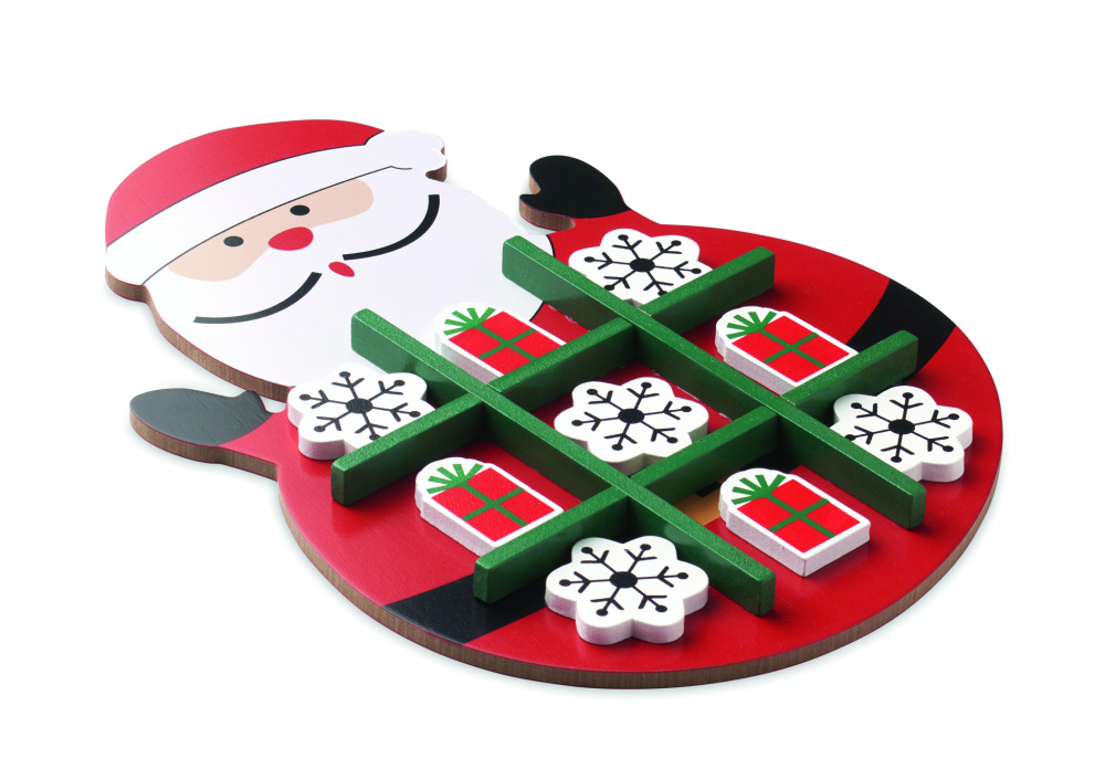 Logo trade promotional gifts image of: Christmas wooden tic tac toe