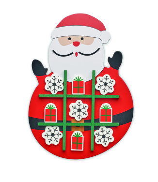 Logo trade corporate gift photo of: Christmas wooden tic tac toe