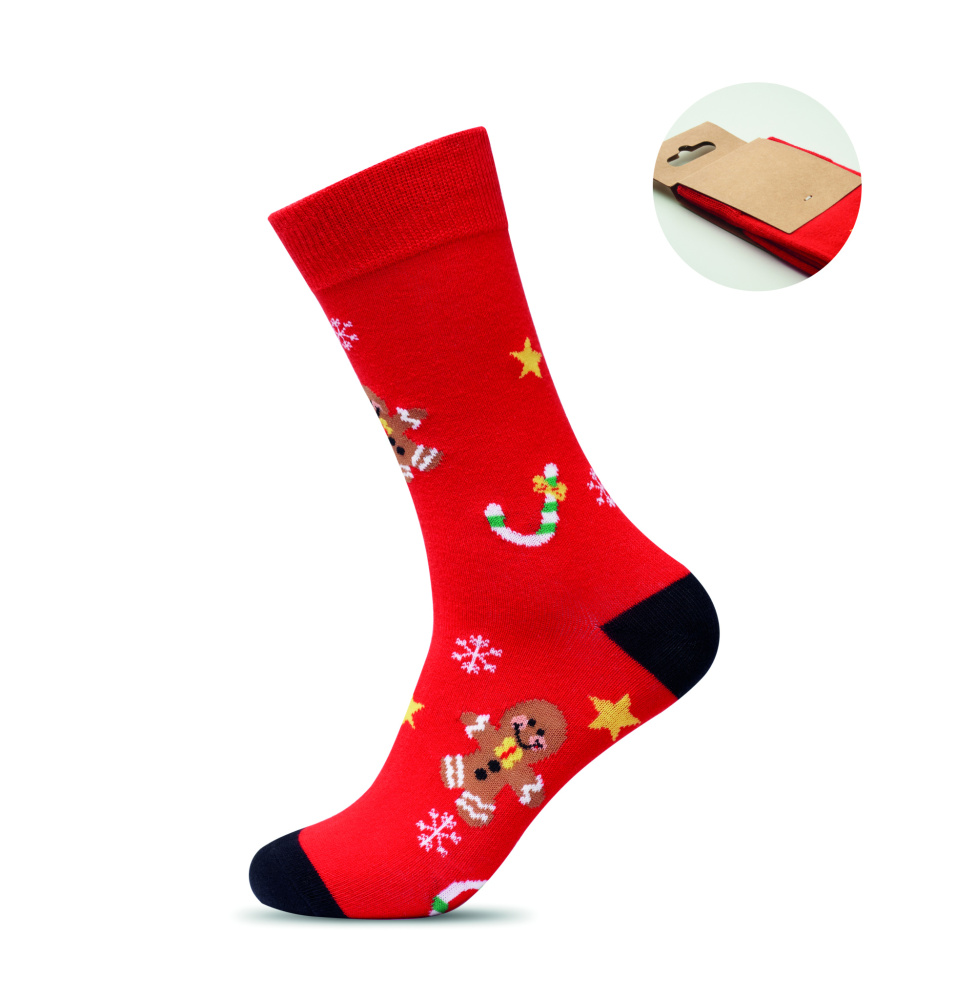 Logotrade business gift image of: Pair of Christmas socks M