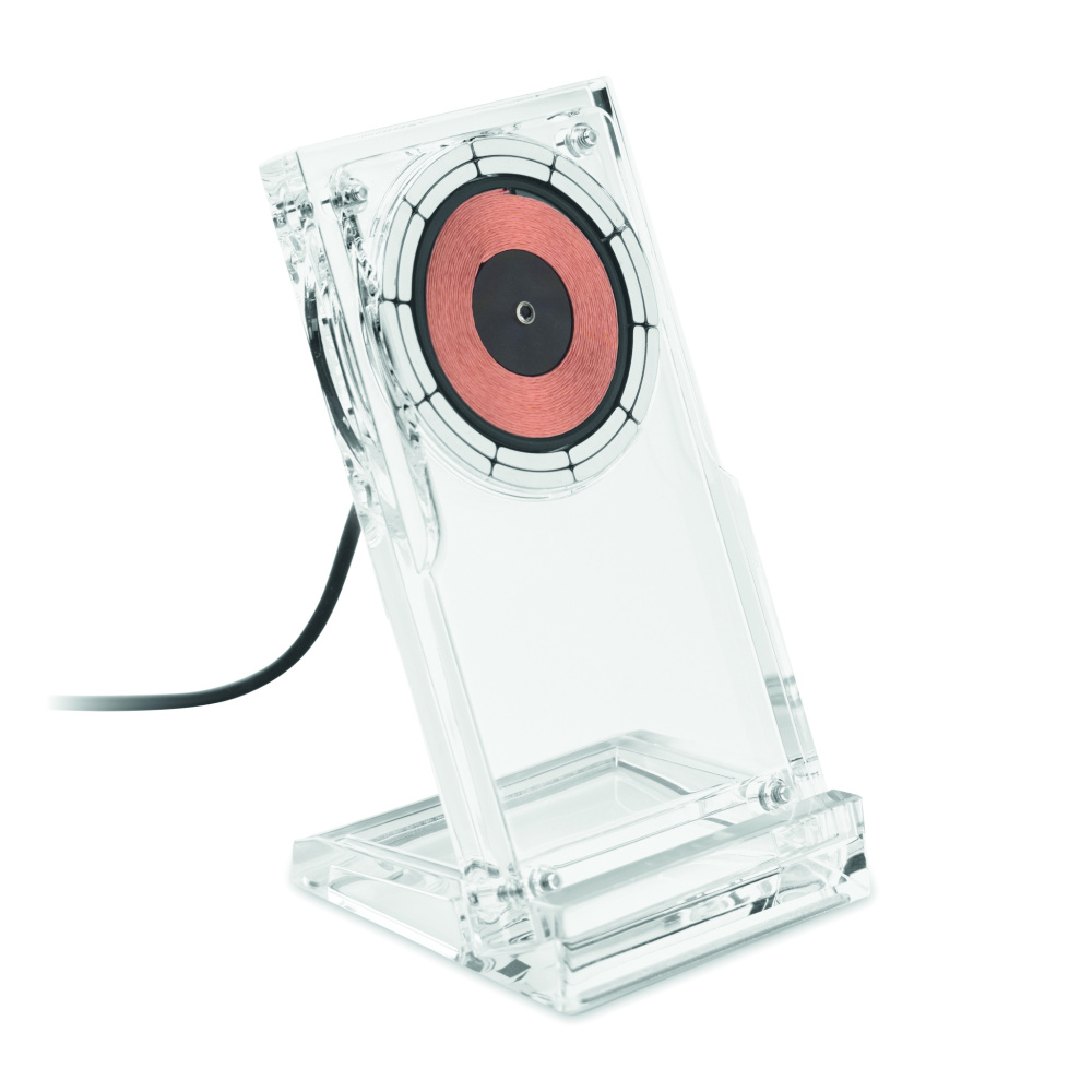 Logotrade corporate gift picture of: Acrylic wireless charger 15W