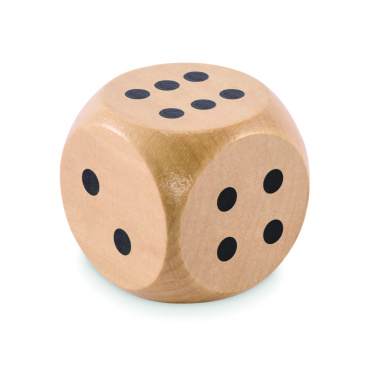 Logotrade promotional gifts photo of: Schima wooden dice 5cm dia