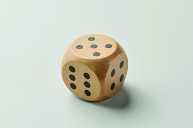 Logotrade promotional giveaway picture of: Schima wooden dice 5cm dia