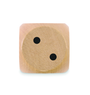 Logo trade corporate gift photo of: Schima wooden dice 5cm dia