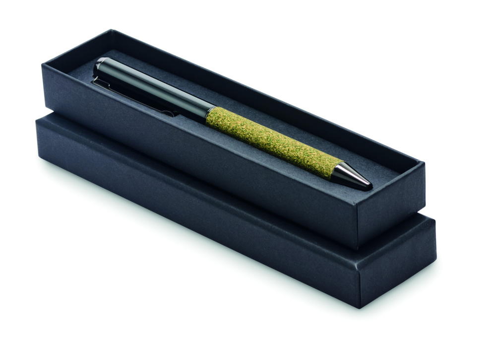 Logo trade advertising product photo of: Twist metal ballpen in box