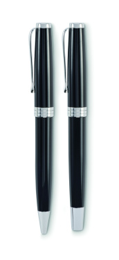 Logo trade corporate gifts picture of: Ball pen and roller set