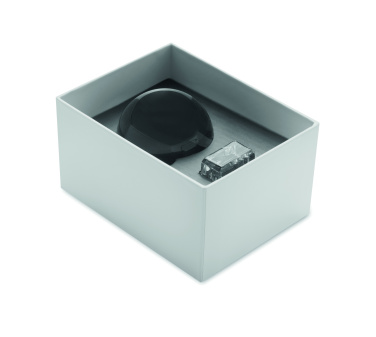 Logo trade promotional giveaways picture of: Glass round award