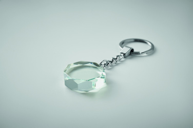 Logotrade promotional item picture of: Glass round award key ring
