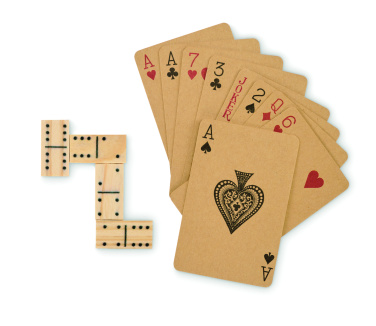 Logotrade promotional item image of: Domino and cards set