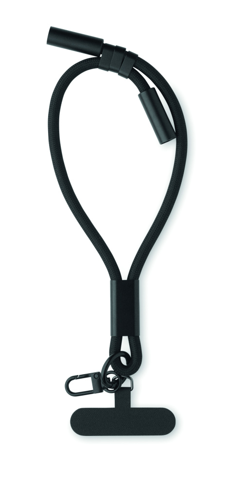 Logo trade promotional giveaways image of: Charging phone wrist strap 60W