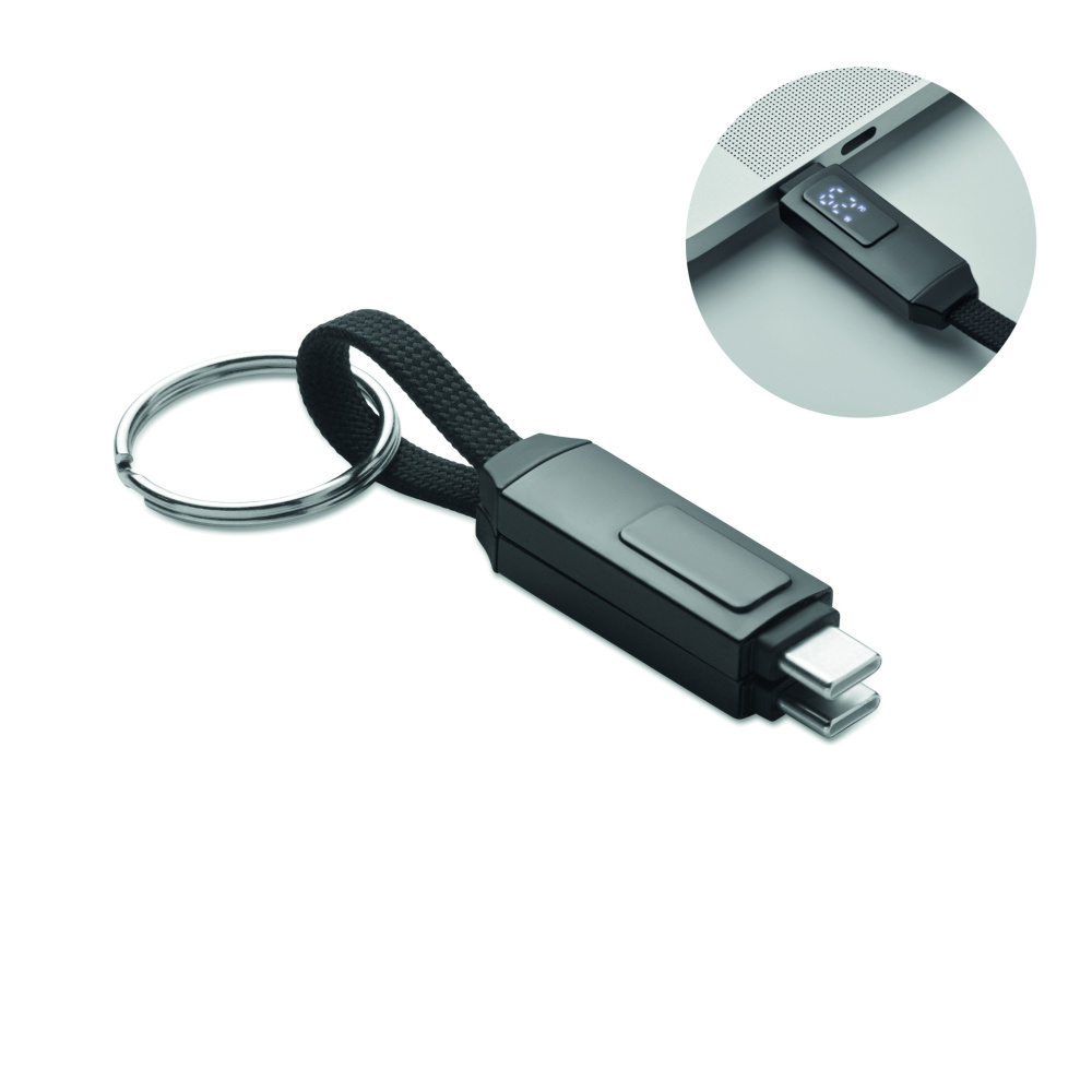 Logo trade promotional product photo of: 60W charging cable keyring