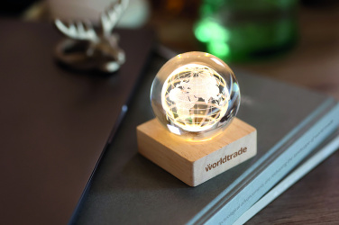 Logo trade promotional merchandise photo of: LED globe glass ball