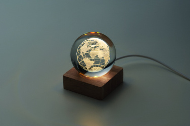 Logo trade business gifts image of: LED globe glass ball