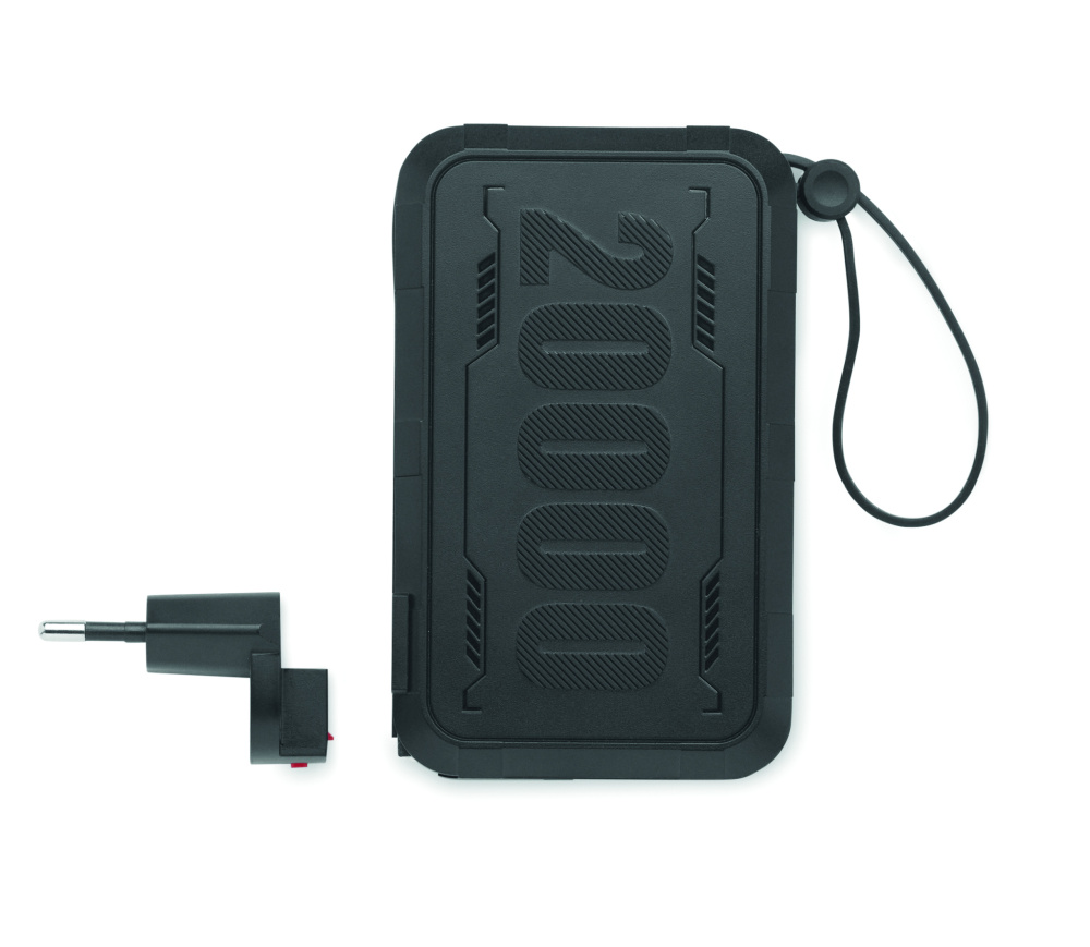 Logo trade promotional items image of: Power bank 20000 mAh in ABS