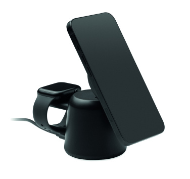 Logotrade promotional merchandise image of: 3 in 1 wireless charger 15W