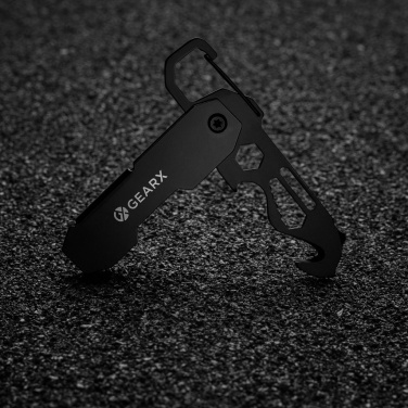 Logotrade promotional giveaway image of: Gear X foldable EDC tool with carabiner and parcel cutter