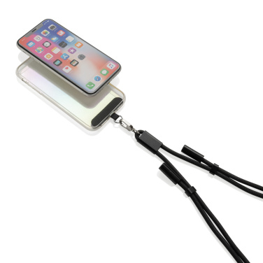 Logotrade promotional item picture of: LoopAmp RCS RPET adjustable phone cord with 60W cable