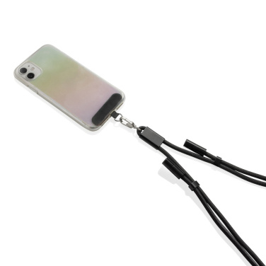 Logotrade business gifts photo of: LoopAmp RCS RPET adjustable phone cord with 60W cable