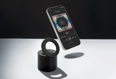 Logo trade corporate gift photo of: Magpulse RCS recycled plastic 3W speaker w/magnetic holder