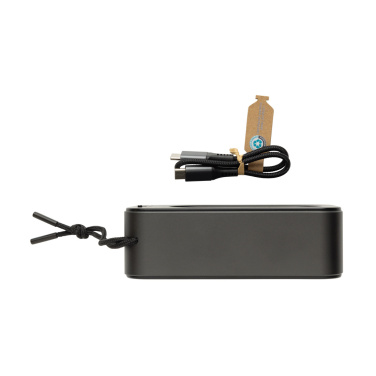 Logo trade promotional items image of: Swiss Peak RCS recycled aluminium 10W bass speaker