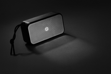 Logo trade corporate gift photo of: Swiss Peak RCS recycled aluminium 10W bass speaker