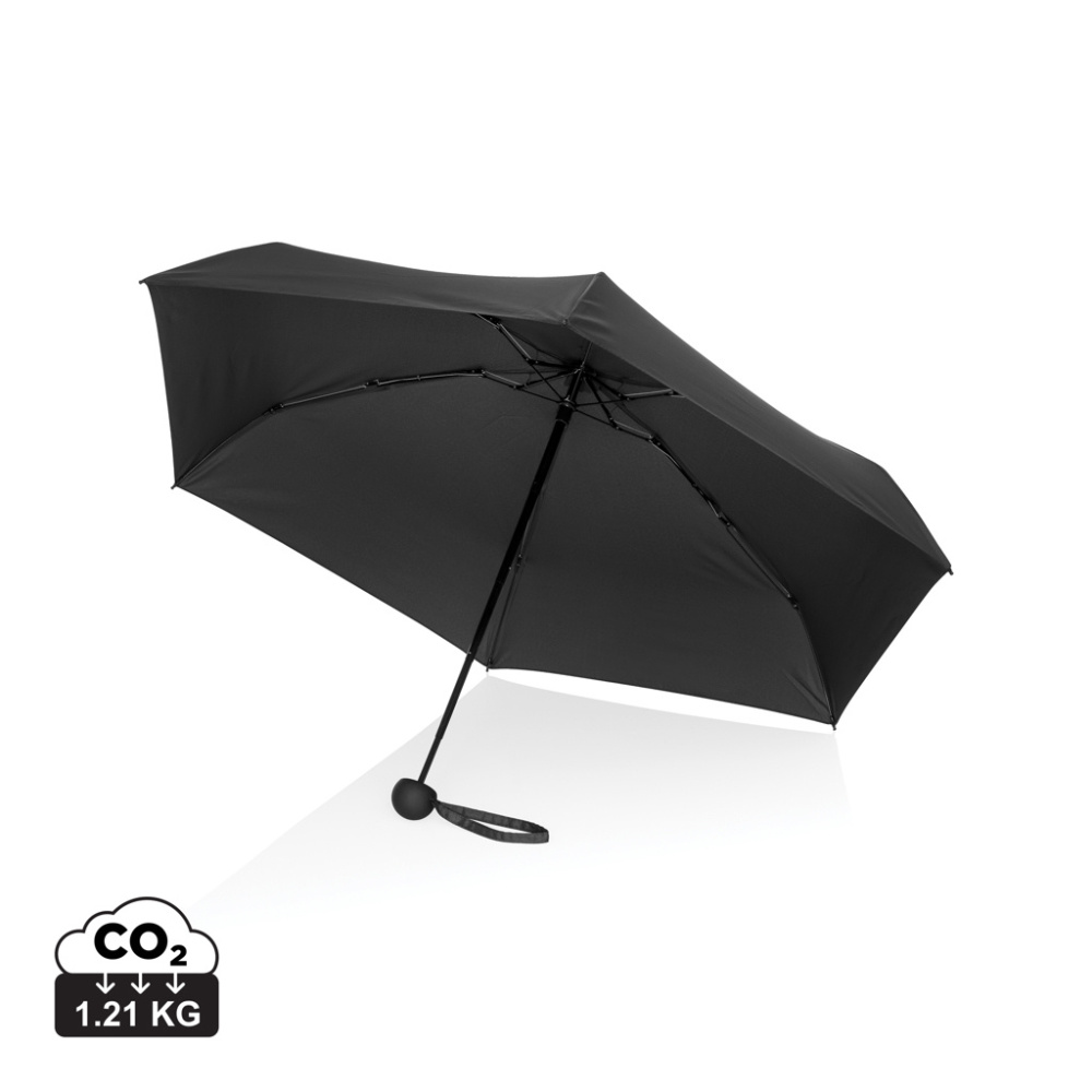 Logotrade promotional product picture of: 19.5" Aware™ RPET super mini manual 190T Pongee umbrella