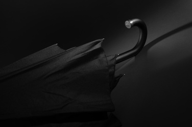 Logotrade promotional products photo of: Swiss Peak Vero Aware™ RPET 25” umbrella w luxe handle