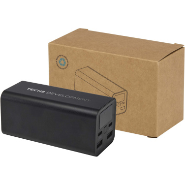 Logotrade advertising products photo of: Acamar 20.000 mAh 70W recycled aluminium laptop power bank