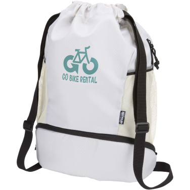 Logo trade promotional items picture of: Nomad GRS recycled sports drawstring bag with bottom compartment 18L