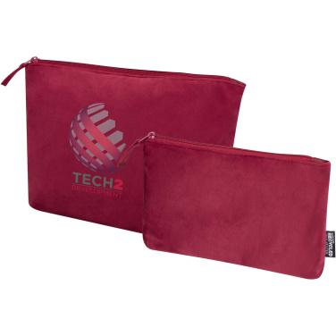 Logotrade promotional giveaway picture of: Swift GRS recycled velvet toiletry bag set