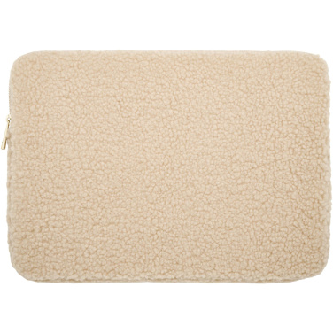 Logo trade promotional gifts image of: Bear 13" GRS recycled sherpa laptop sleeve 2L