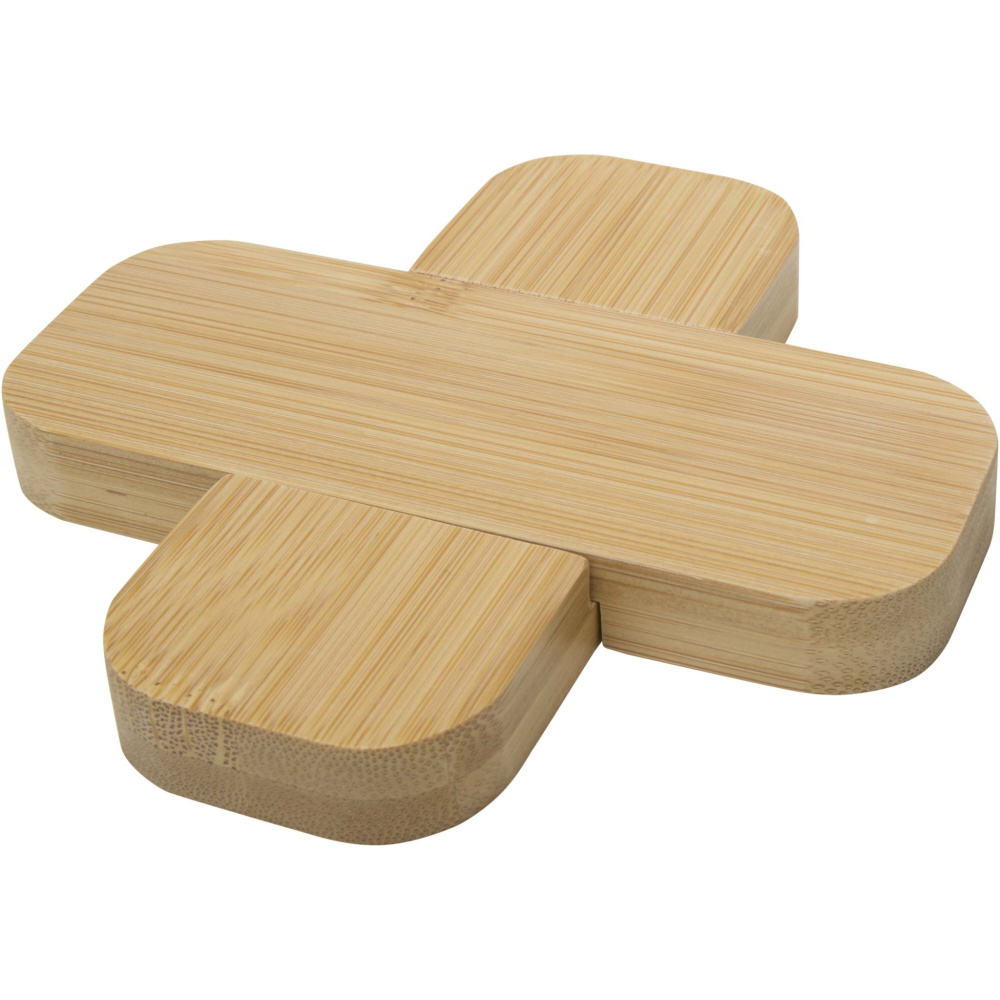 Logotrade promotional merchandise picture of: Croc bamboo trivet - small