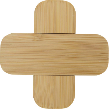 Logo trade advertising products image of: Croc bamboo trivet - small