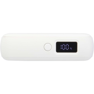 Logotrade advertising product picture of: Acrux 10.000 mAh 35W tablet power bank with built in Type-C cable - made from recycled plastic