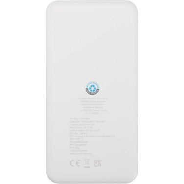 Logotrade promotional product picture of: Intan 10.000 mAh 10W recycled plastic power bank