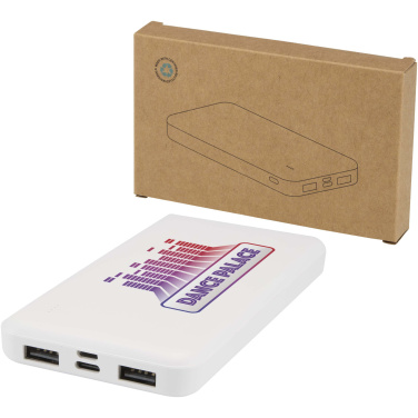Logo trade promotional products image of: Intan 10.000 mAh 10W recycled plastic power bank