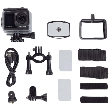 Logo trade promotional gift photo of: Prixton DV670 4K dual screen action camera