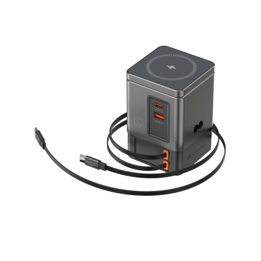 Logotrade promotional item picture of: Urban Vitamin Sacramento 105W GAN charger+retractable cables
