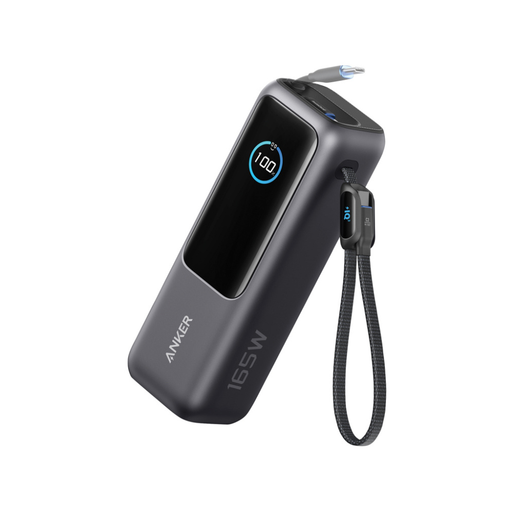 Logotrade corporate gift picture of: Anker Power Bank 25.000 mah 165W, Built-in retractable cable