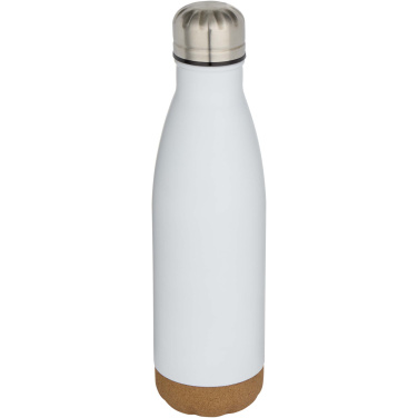 Logo trade promotional gift photo of: Cove 500 ml double wall vacuum insulated stainless steel water bottle with cork details
